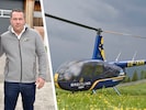 Gezeichnet: Helikopter-Betreiber Thomas Morgenstern und Eigentümer Manuel Aster – hier vor ihrem ...