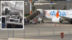 An Bord einer Maschine der Airline Flydubai kam es mutmaßlich zu einer versuchten Entführung. 