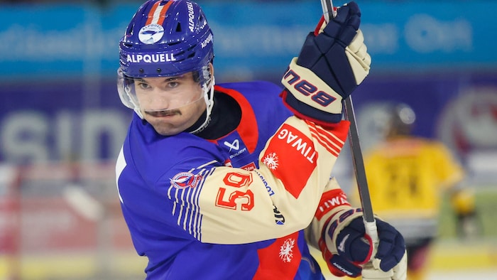 Brachte die Haie nach 117 Sekunden in Front: Joel Messner.