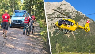 Bergrettung und der Notarzthubschrauber C4 waren vor Ort.
