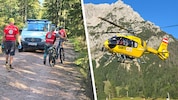 Bergrettung und der Notarzthubschrauber C4 waren vor Ort.