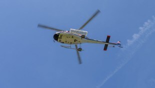 An der Großfahndung im März war auch ein Polizeihubschrauber beteiligt.