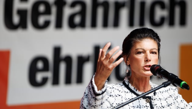 Mit dem Zugpferd Sahra Wagenknecht versucht sich das BSW in der deutschen Politik zu etablieren ...