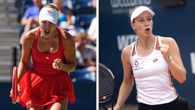 Kann sich Anastasia Potapova (links) gegen Sinja Kraus durchsetzen?