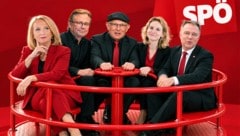 Minister Marterbauer (Mitte) ist der Wunschkandidat vieler als Bablers (re.) Erbe, Ministerin ...