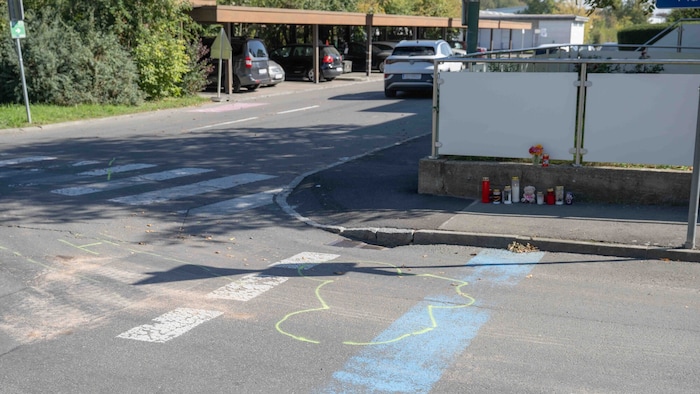 Jene Stelle, an dem sich am Mittwoch der tragische Unfall ereignete.