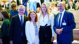v.li.: MedUni-Wien Rektor Markus Müller, Generaldirektorin Evelyn Kölldorfer-Leitgeb (WIGEV), ...