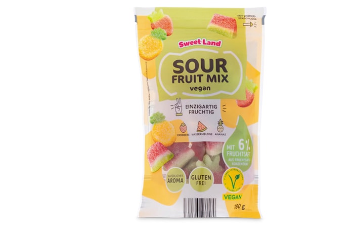 Die veganen, sauren Fruchtgummis werden zurückgerufen.