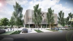 So soll die neue Zentrale der  Raiffeisen Regionalbank Güssing-Jennersdorf aussehen.