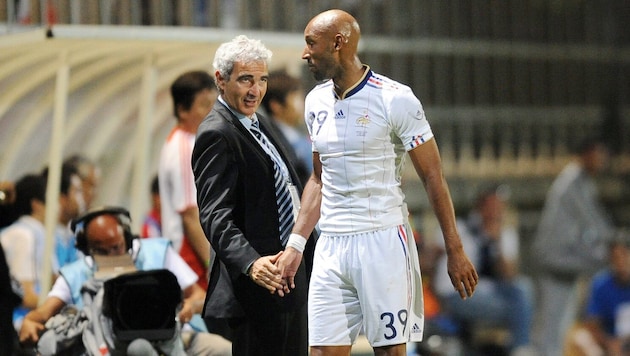 Keine besten Freunde: Frankreichs Domenech und Anelka bei der WM 2010.