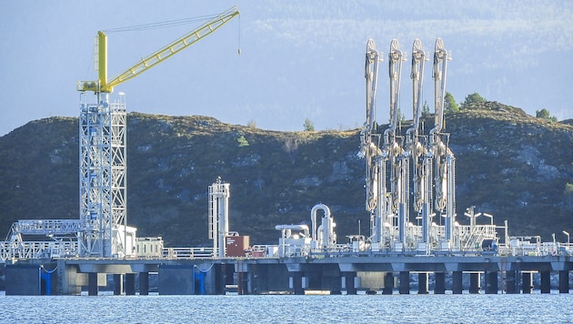 Eine Gasverarbeitungsanlage in Norwegen