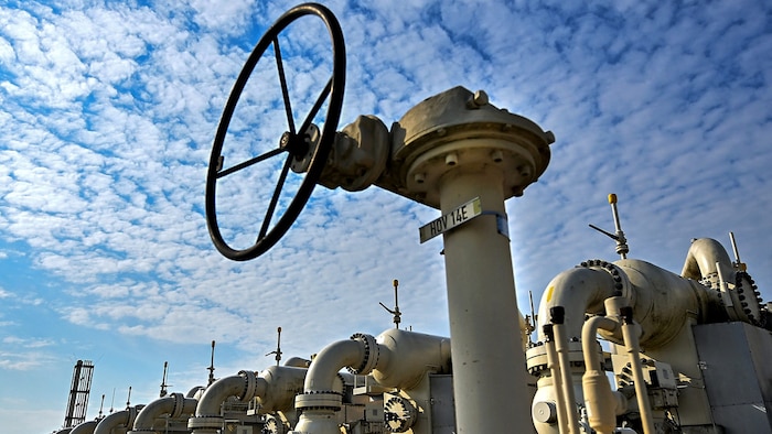 Die Gasverteilerstation im österreichischen Baumgarten
