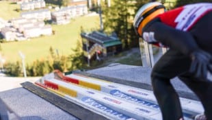 Franz-Josef Rehrl sprang die neue Anlaufspur gestern ein