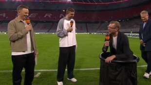 Jochen Breyer, Christoph Kramer, Per Mertesacker und Boris Büchler (von li. nach re.)