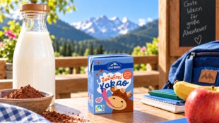 Kakaogenuss für die Kleinen: Der neue Tirol Milch ZuZufrei Kakao kommt ganz ohne Zuckerzusatz ...