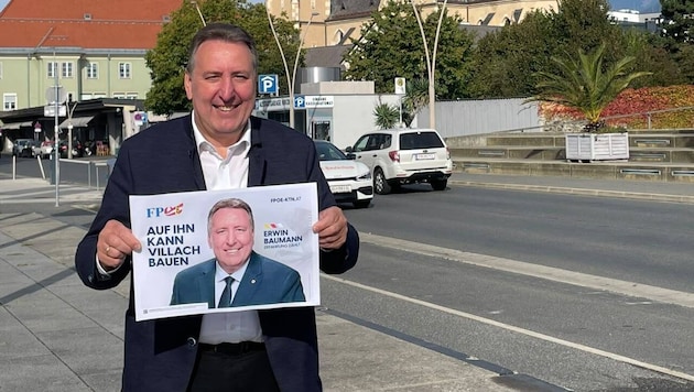 Will in die Bürgermeisterstichwahl: Erwin Baumann (FP)