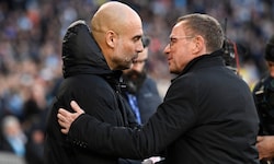 Ralf Rangnick (r.) kennt Manchester City aus seiner Zeit als United-Trainer.