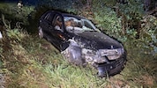 Das Auto des Deutschen ist ein Totalschaden. 
