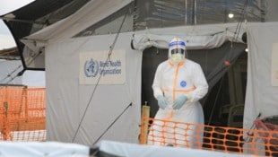 Ein Ebola-Behandlungszentrum in Butembo