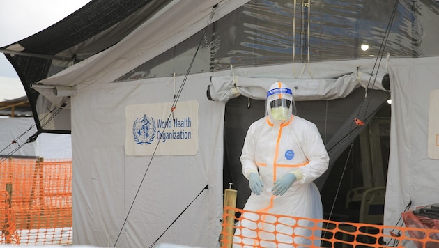 Ein Ebola-Behandlungszentrum in Butembo