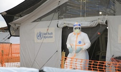 Ein Ebola-Behandlungszentrum in Butembo