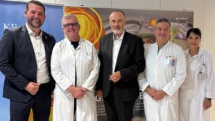 Steigende Eingriffszahlen: Gesundheit-Burgenland-CEO Florian Schlechtleitner, Dr. Paul Vock, ...
