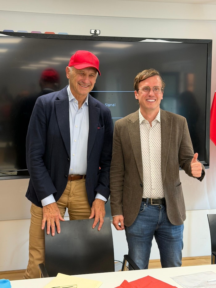 Manfred Mertel (li.) wird für die SPÖ ins Rennen gehen, vorab gab es mehrere Gespräche mit ...