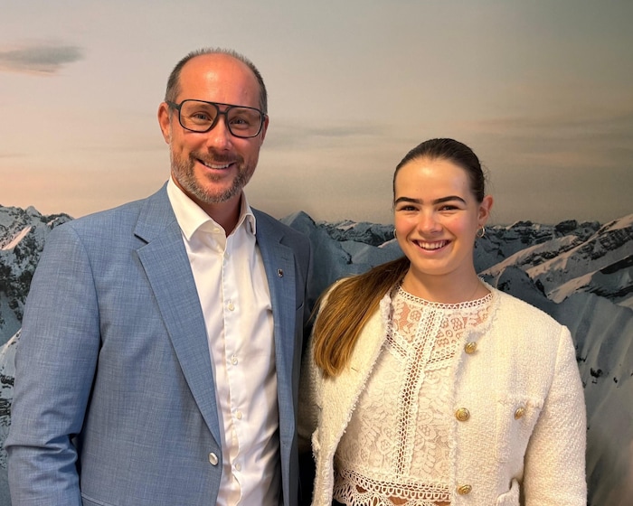 Stadtparteichef Gerber und JVP-Chefin Sophia Quirchmair