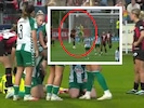 Rafaela Borggräfe hat sich bei einem Zusammenprall so schwer verletzt, dass sie ausgewechselt ...