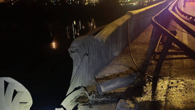 Die beschädigte Brücke durfte nach Inspektion durch die ukrainischen Behörden wieder freigegeben ...