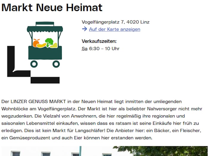 So wird der Frischemarkt weiterhin im Netz beworben.