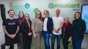 Das Equalizent-Team samt Anbieter von Gesundheitsdiensten. 