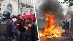 Aktuelle Bilder aus Frankreich: Was als Proteste gegen marode Schulen begann, artet nun immer ...