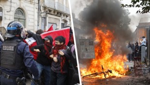 Aktuelle Bilder aus Frankreich: Was als Proteste gegen marode Schulen begann, artet nun immer ...