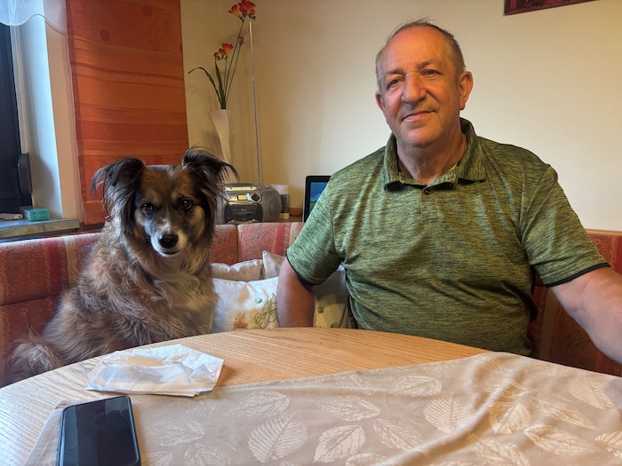 Eine Herz-OP rettete Edi Novosel (mit Hund: Susi) das Leben