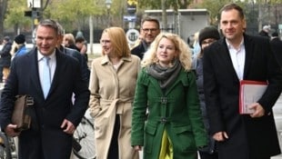 Wohin steuert die SPÖ – und mit wem an der Spitze? Von links: Parteivorsitzender Andreas Babler ...