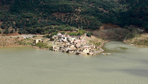 Das Dorf Sfendili auf Kreta