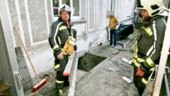 Die Florianis mussten die Frau aus dem Schacht bergen. 