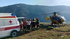 Rettung, Polizei und Feuerwehr standen im Einsatz – ebenso wie der Hubschrauber Christophorus ...