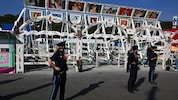 Bei der Schiffsschaukel, ein Fahrgeschäft auf dem Münchner Oktoberfest, wurde der Betrieb nach ...