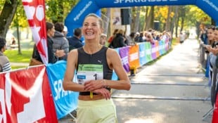 Glücklich über ihre neue Bestzeit: Eva Wutti.