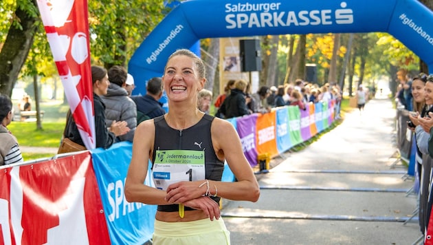 Glücklich über ihre neue Bestzeit: Eva Wutti.