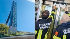Die Florianis entriegelten die Türen der Gondel per Hand und befreiten die Passagiere.