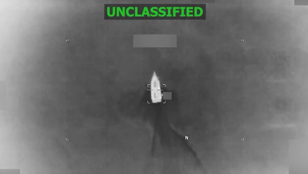 Das Militärkommando Southcom veröffentlichte ein Video von dem Einsatz, bei dem das Schnellboot ...