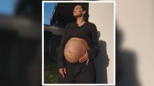 Bald ist es bei Amira Aly so weit: Die Moderatorin präsentierte auf Instagram gerade ihren ...