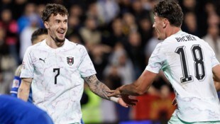 Christoph Lang (li.) zeigte im Nationalteam auf.