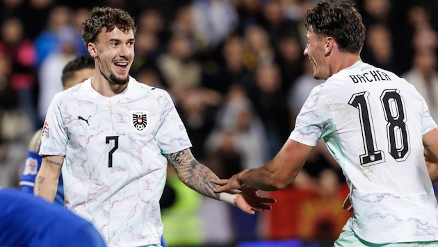 Christoph Lang (li.) zeigte im Nationalteam auf.