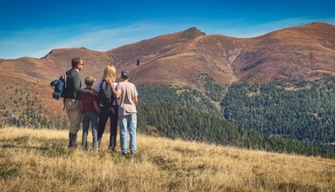 Die Nockberge sind ein ideales Wanderziel für die ganze Familie.