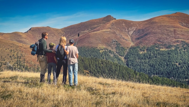 Die Nockberge sind ein ideales Wanderziel für die ganze Familie.