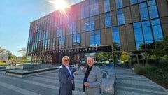 Führten stolz durch das Center of Excellence: WKO-Präsident Josef Herk und Institutsleiter Heinz ...